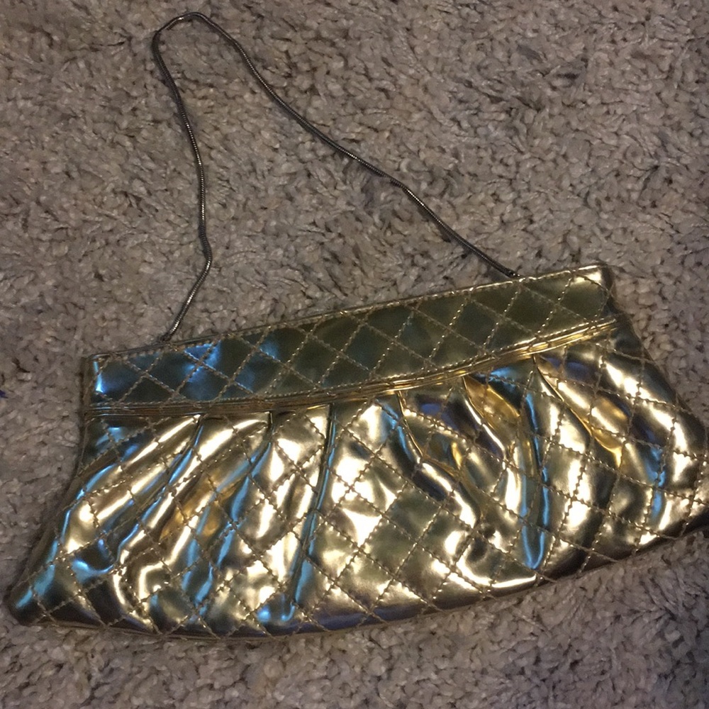 Steve Madden Gold Clutch